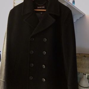 MICHAEL KORS MENS DOUBLE BREAST PEA COAT